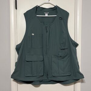 Duluth Trading Company Women's Plus Heirloom Gardening Vest 4X Green Pockets